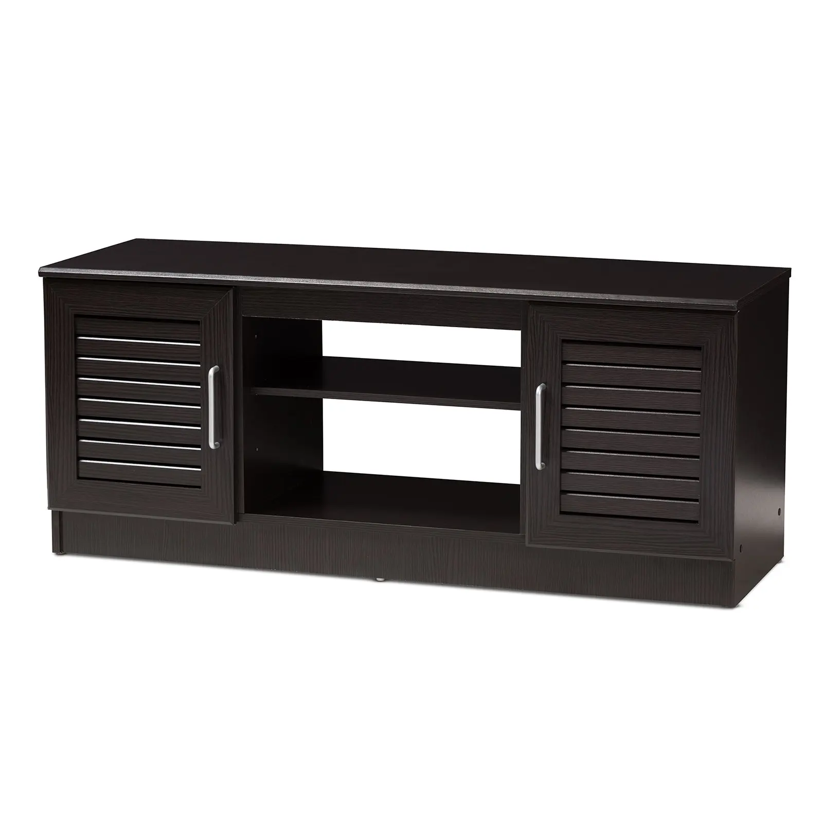 

Modern and Contemporary Wenge Brown Finished TV Stand