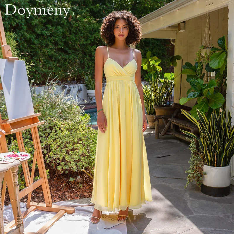 2023 простое шифоновое платье Doymeny