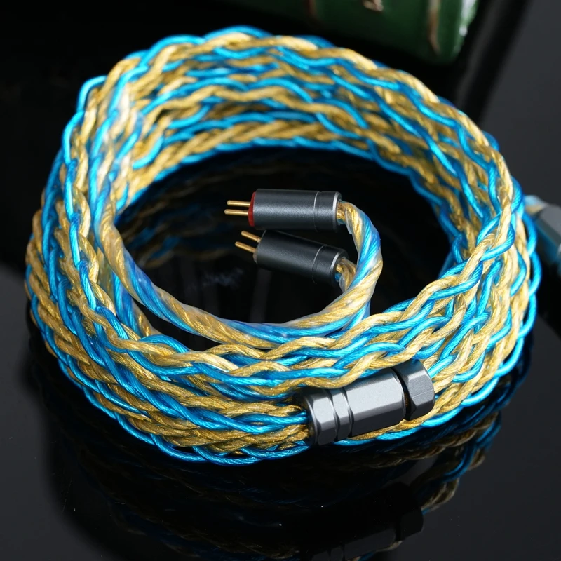 Фото GY HiFi-239 Zon Over Zee 8-ядерный обновленный кабель IEM 3,5/2,5/4,4 мм mmcx/2pin/ie900/n5005 для CKLVX CK2V IEM 1DD + 4BA №3