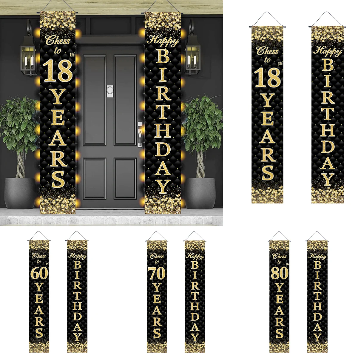 Черное Золото Декор Для Дня Рождения Реквизит Фотосессии Товары Вечеринок На