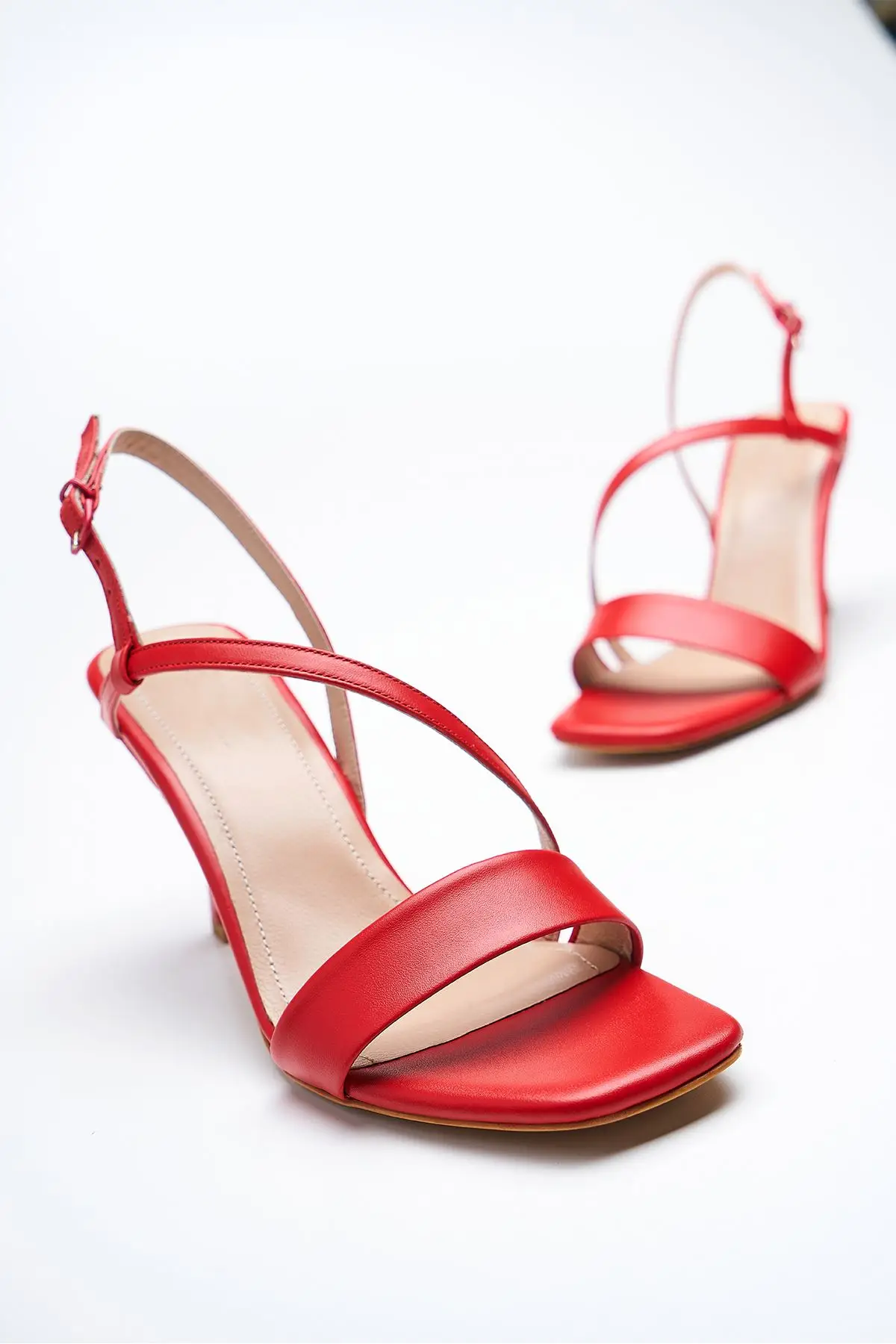 

Red Genuine Leather Women's Heeled Shoes 2022 Summer New Party Shoes Elegant Designer Luxury Pumps High Heel Lolita Wedding Girl
