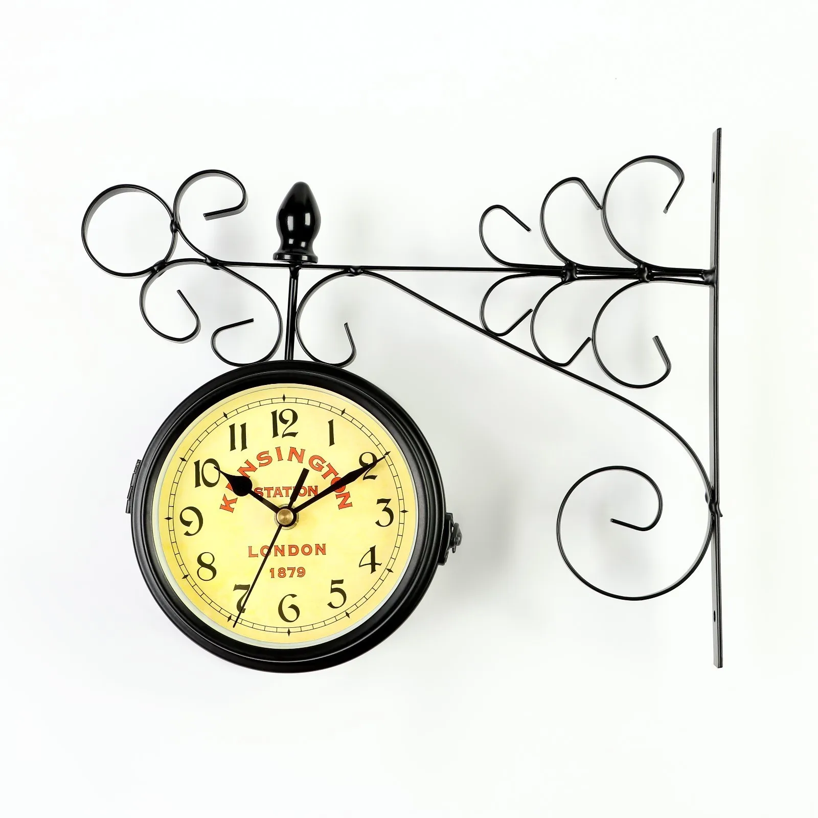 Часы настенные двусторонние на подвесе &quotТактоо&quot плавный ход 24 х 30 см