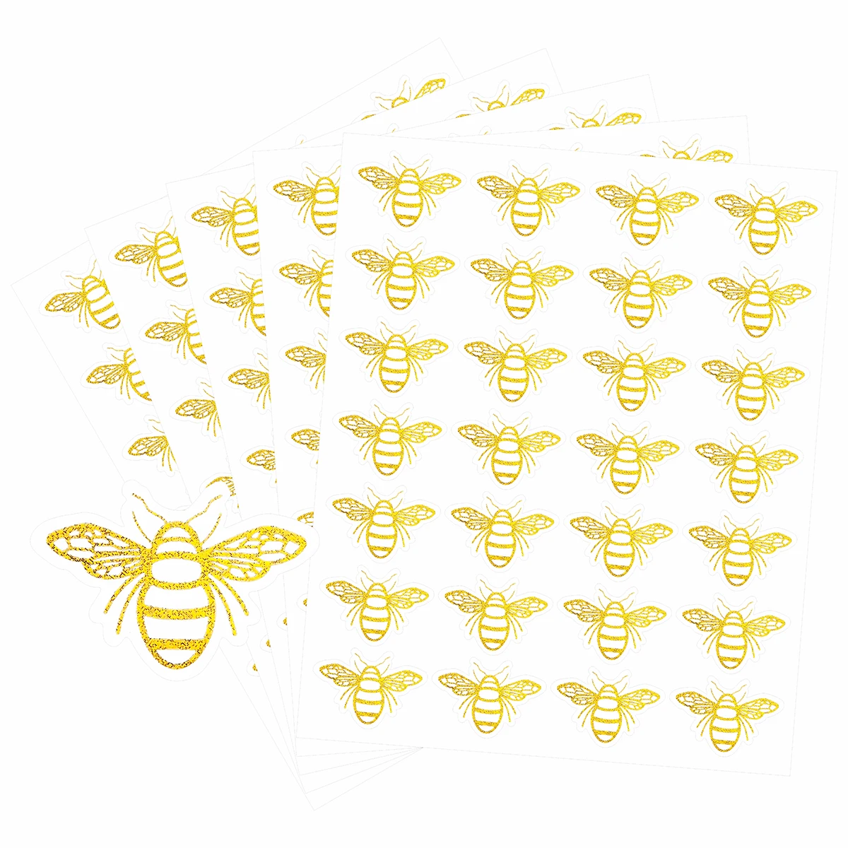 

Золотые декоративные наклейки-пчелки для скрапбукинга