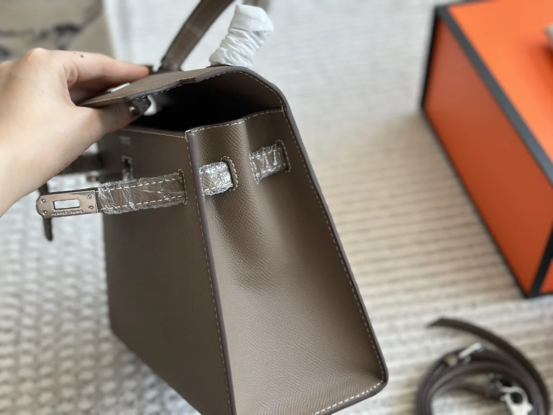 точная копия 1:1 Новая В Стиле Hermes Kelly Bag КлассичесКая Универсальная Через Плечо