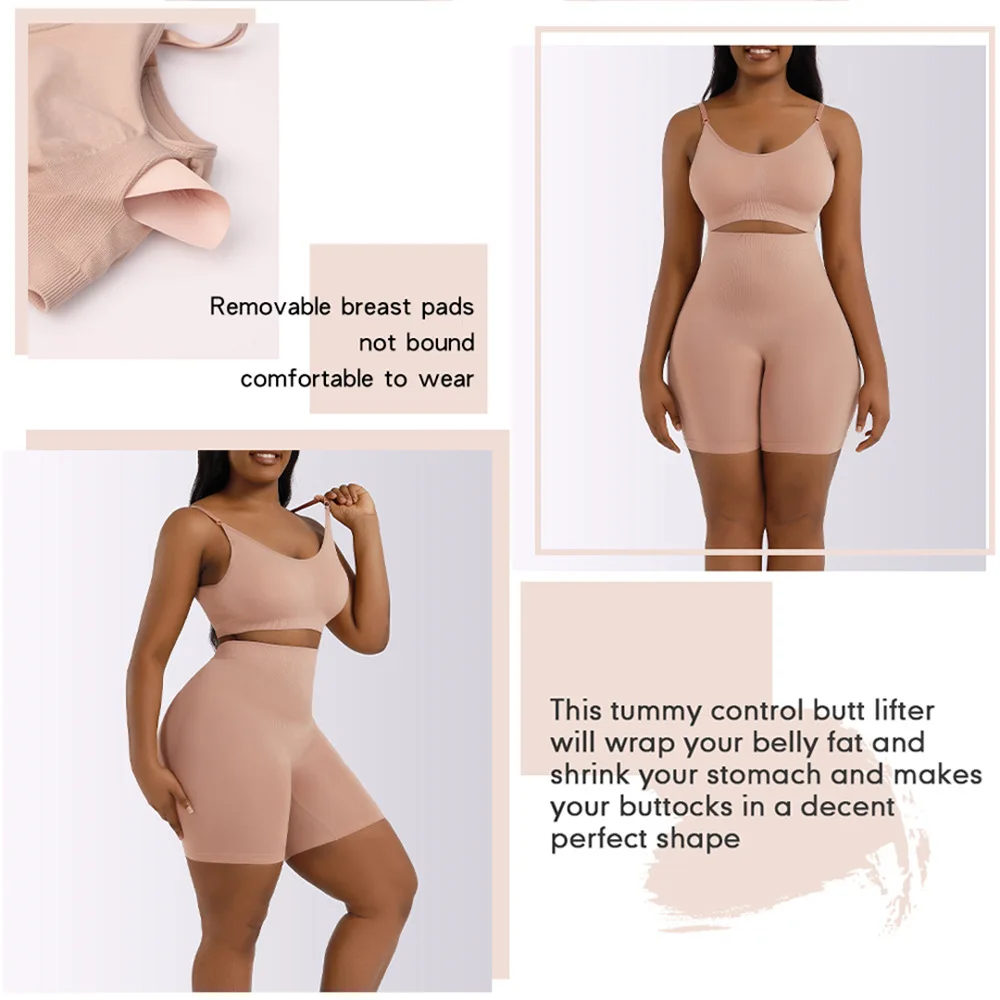 Two Piece Colombia Shapewear Set Woman Butt Lifter Skims Underwear Tummy Control High Waist Body Shaper Slimming Faja Post Surge