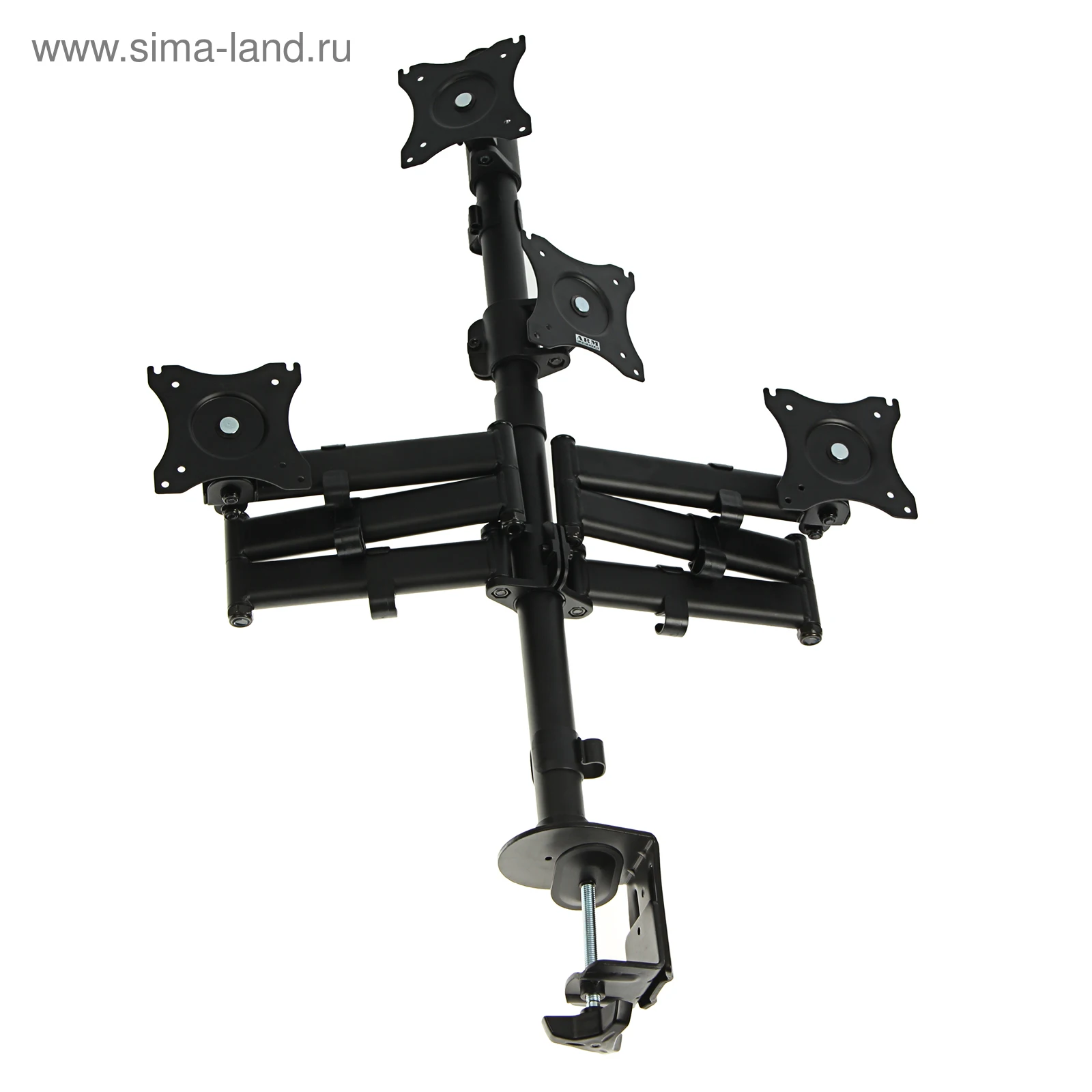 Кронштейн ARM Media LCD-T16 для 4-х мониторов наклонно-поворотный 15-32 до 4х10 кг черный