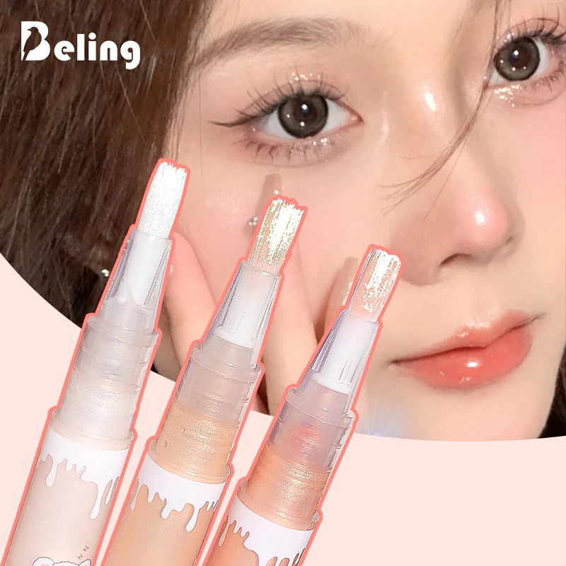 

Beling Glitter Liquid Eyeshadow Waterproof Pearlescent Eyeliner Eyeshadow Shiny Sequins Lying Silkworm Makeup Party Makeup