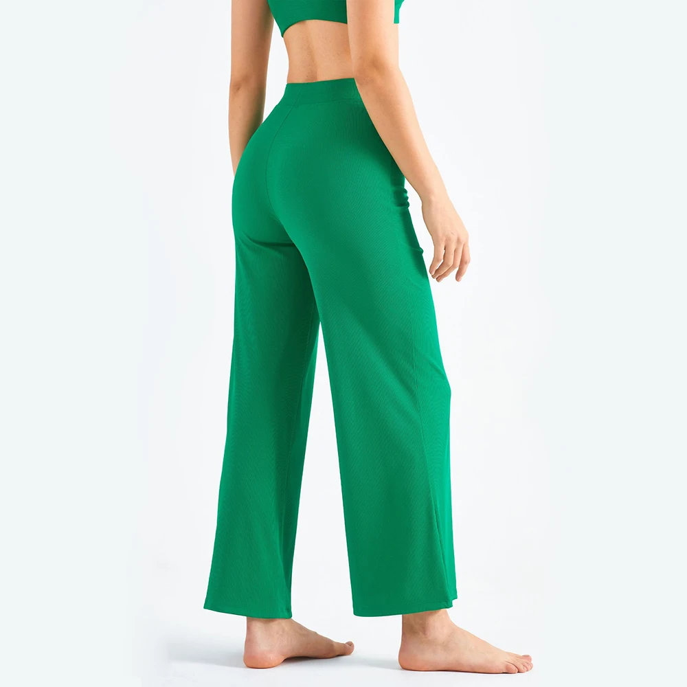 Women Wide Leg Trousers Yoga Wear Flare Bottoms Loose Sports Pants Sunscreen Leggings Pilates Workout Sports Casual Pants