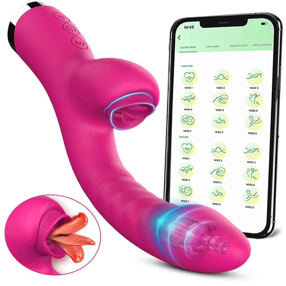 Лизающий вибратор для женщин язык клитор стимулятор секс-игрушки взрослых с