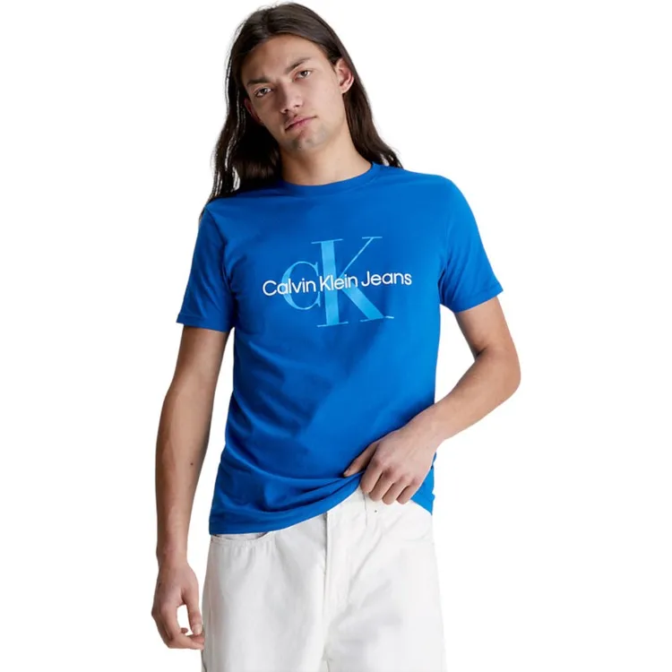 Calvin Klein Синяя мужская футболка