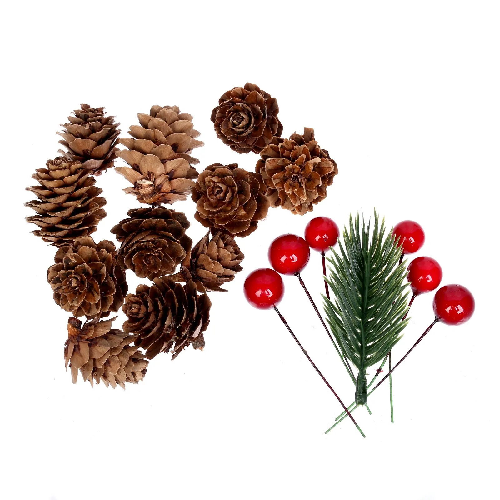 Набор новогоднего декора Шишки и ягодки