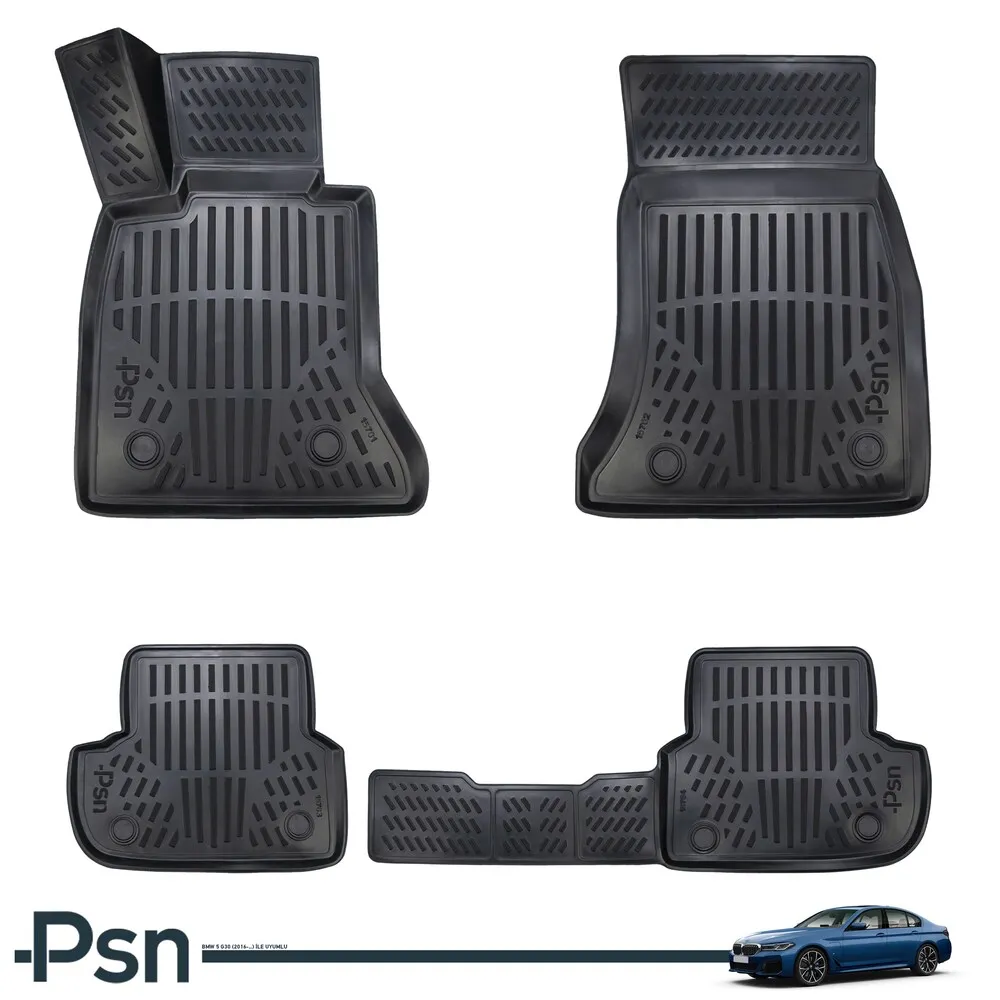 

3D Pool Car Mats BMW 5 Series (G30) for After 2016 Auto Interior Carpet Protector Accessories Rubber Luxury Floor Non Slip PSN