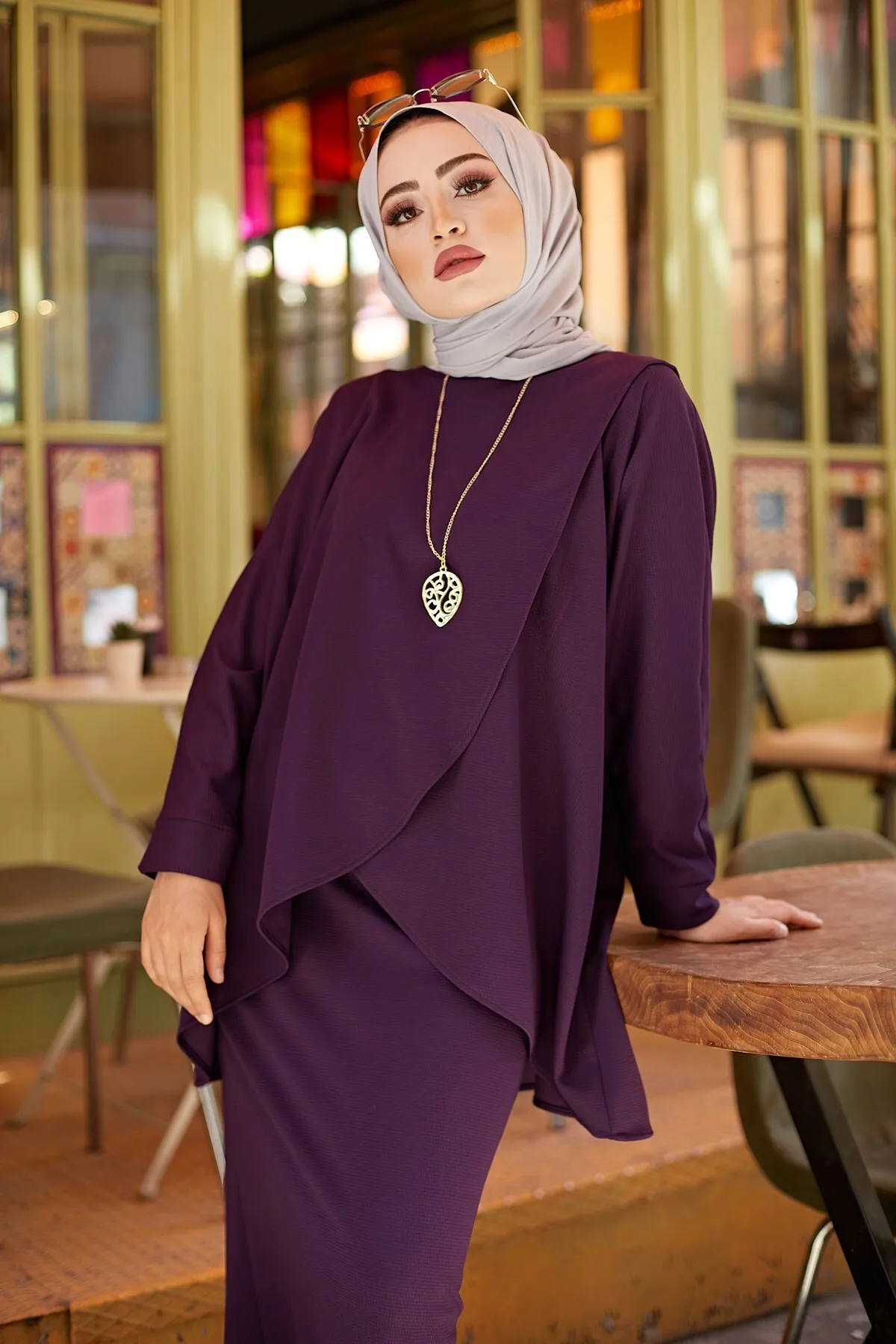 Юбка-туника женская с рукавом летучая мышь мусульманская одежда мусульманские