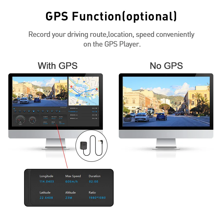 E-ACE A37P Full HD 1080P Автомобильный видеорегистратор с 10-дюймовым двойным объективом 4K