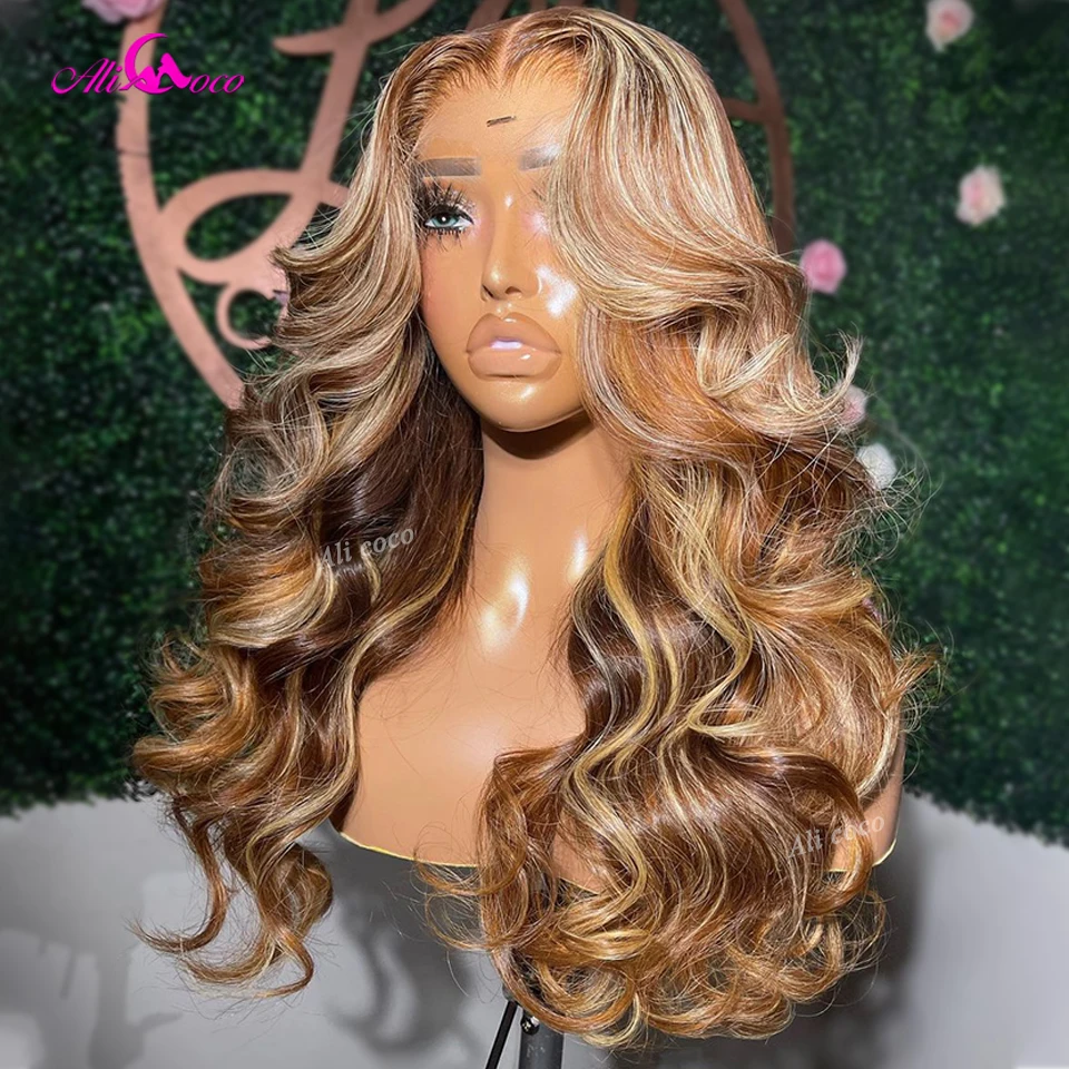 

Highlight Blonde Human Hair 5x5 Lace Closure Wigs Malaysia Ombre Blonde Body Wave 13x6 Lace Frontal Wigs For Black Women