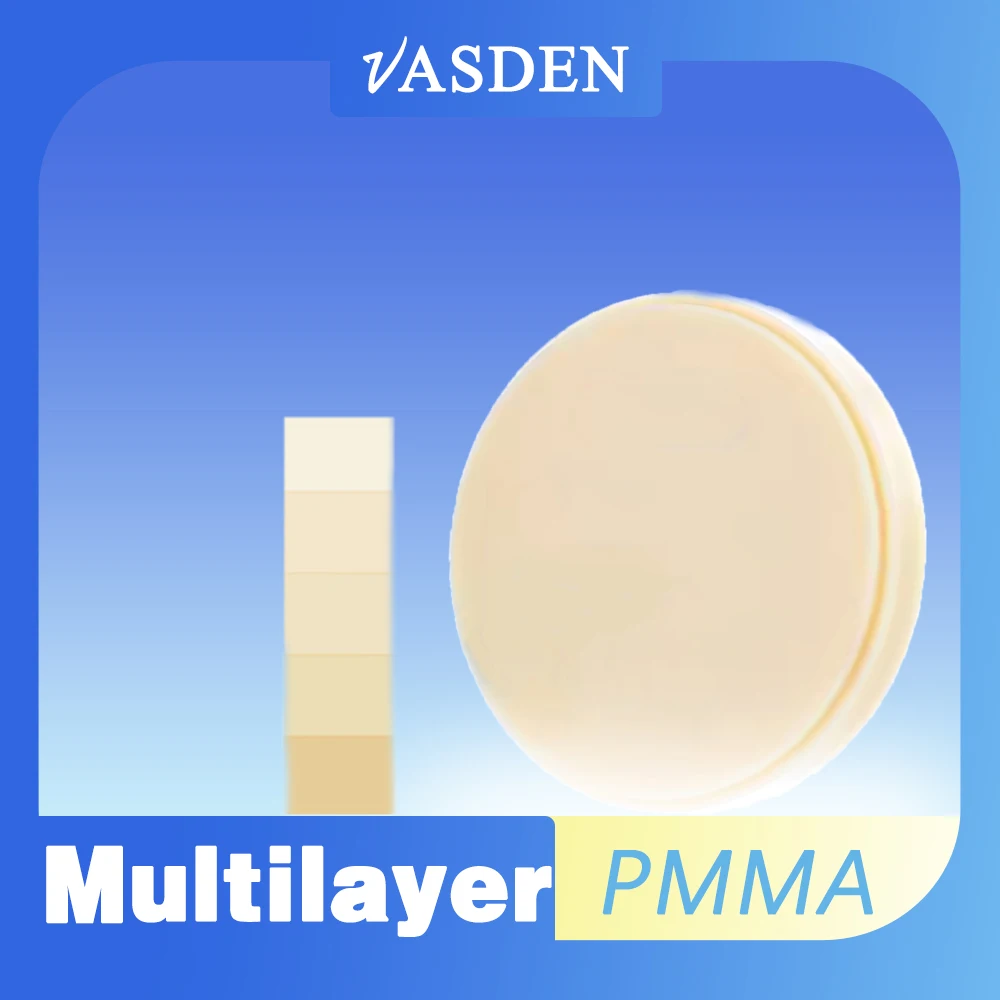 

Многослойные ПММА блоки Cadcam Blank 98 мм 16 цветов