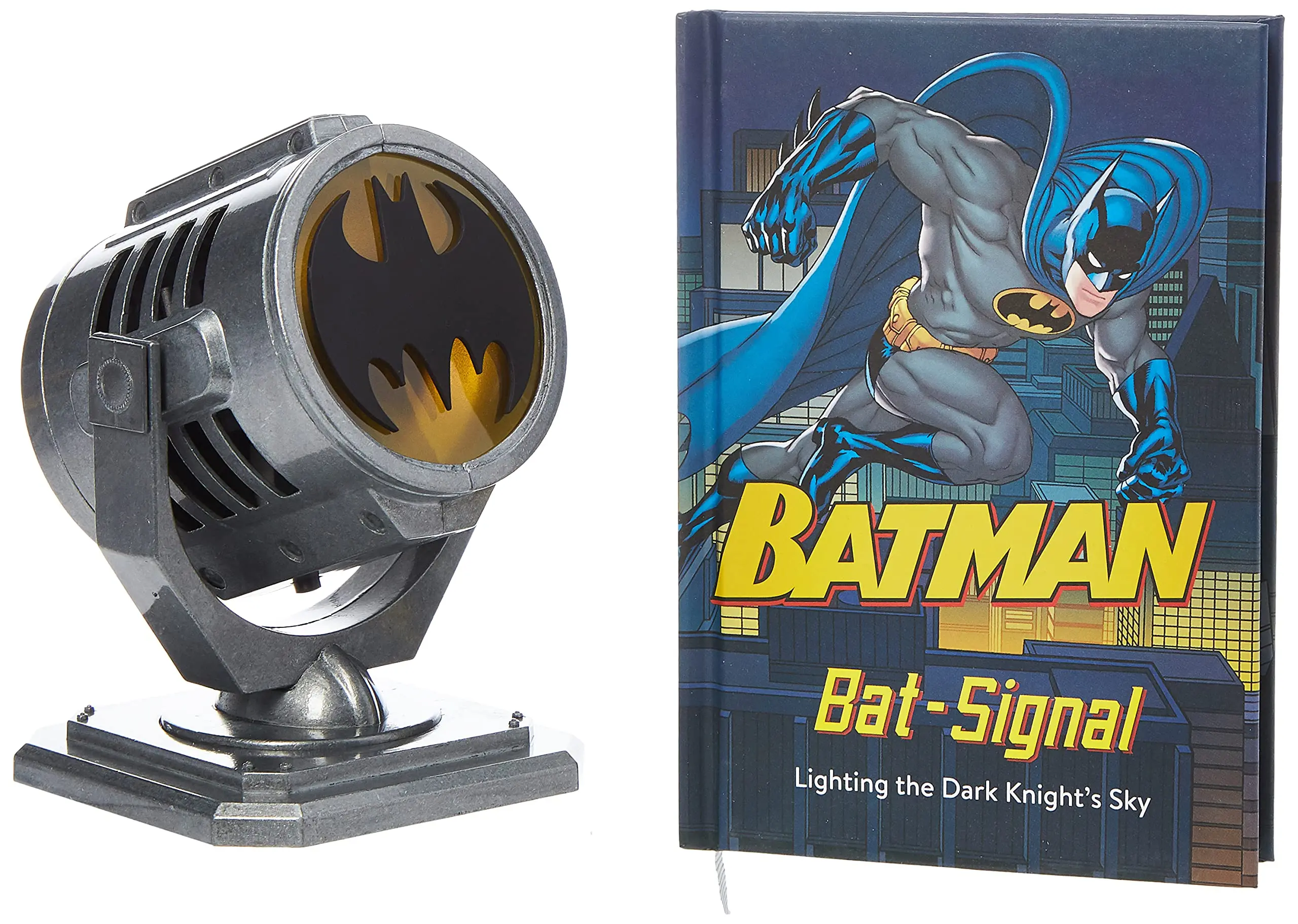

Diecast Metal Bat-Signal with Led Light and 48 Pages Book