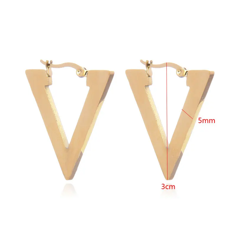 FYSARA геометрические серьги для пирсинга мужчин и женщин треугольник