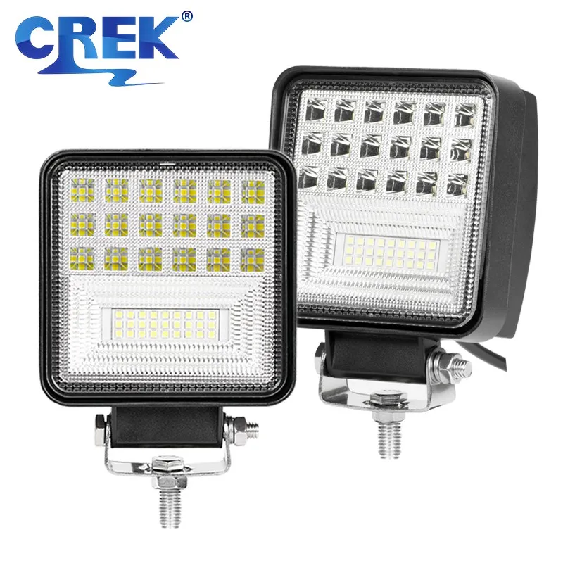 

CREK 4-дюймовый 12В 24В светодиодный Рабочий фонарь для мотоцикла 4x4 4wd вилочный погрузчик комбайн внедорожник автомобиль Toyota Ford Jeep пикап Volvo гру...