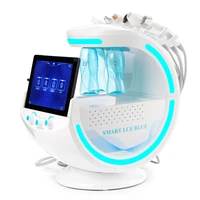 2022 ultrasound skin care microdermabrasion machine ice blue magic mirror skin analyzer oxygen hydrafacial machine in store