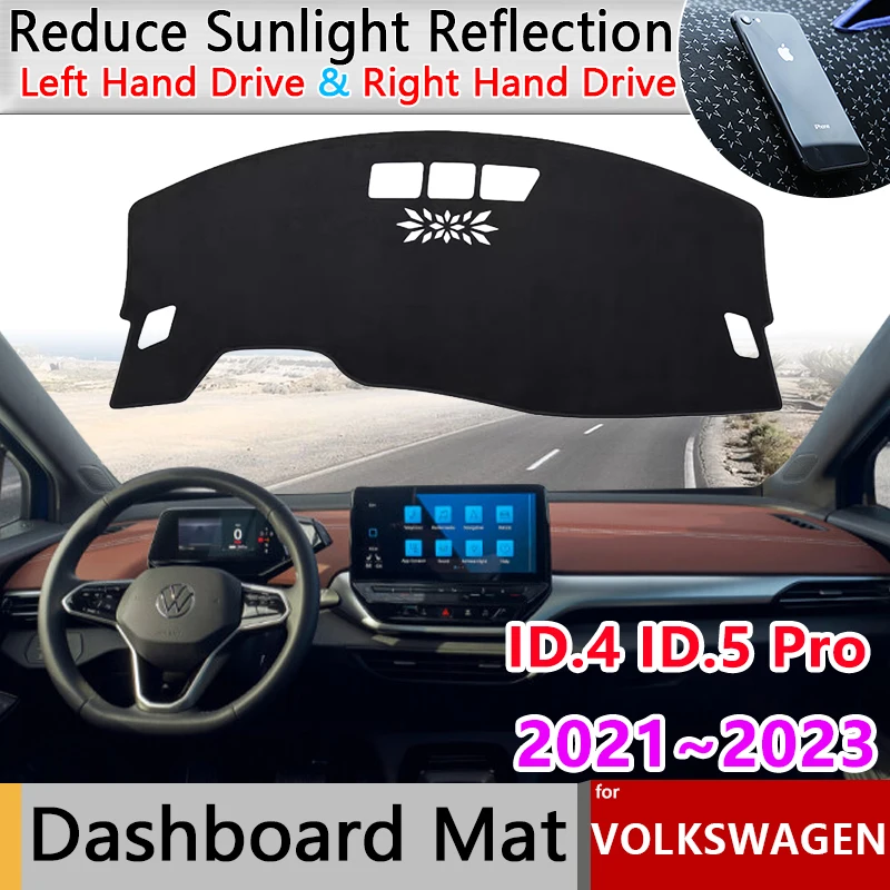 

Car Dashboard Cover Board Mat Carpet Pad for Volkswagen VW ID.4 ID.5 Pro 2021 2022 2023 Sunshade Anti-dirty Anti-Slip Accessorie