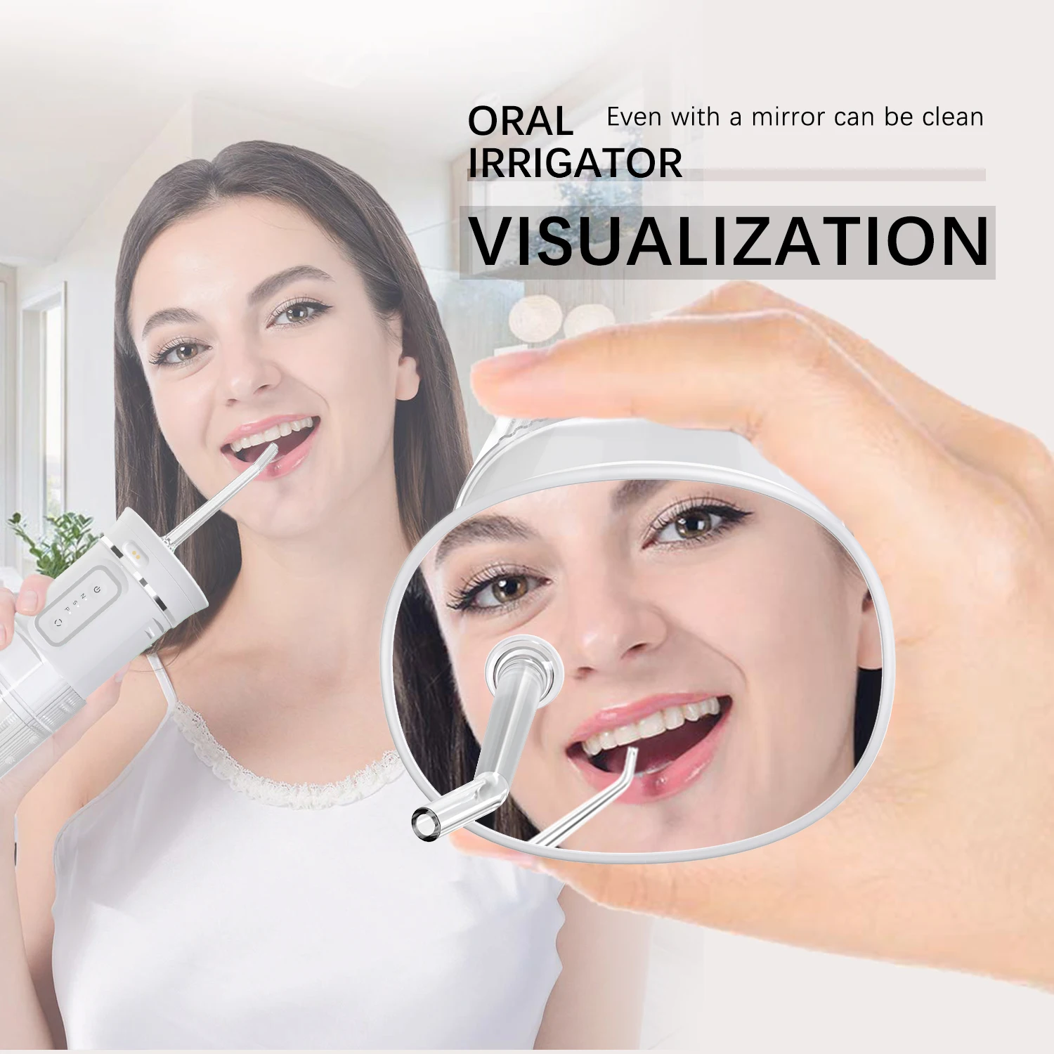 Видимый ирригатор для полости рта портативный инструмент чистки зубов зарядка