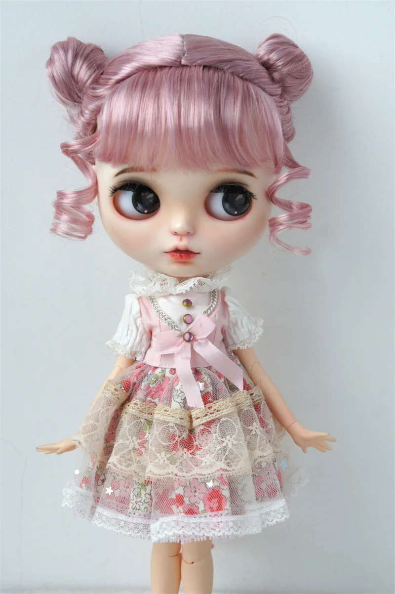 JD606 Все размеры Twins Buns BJD Синтетический мохеровый парик для OB11 YOSD MSD SD Blythe Hair 1/8 1/6 1/4