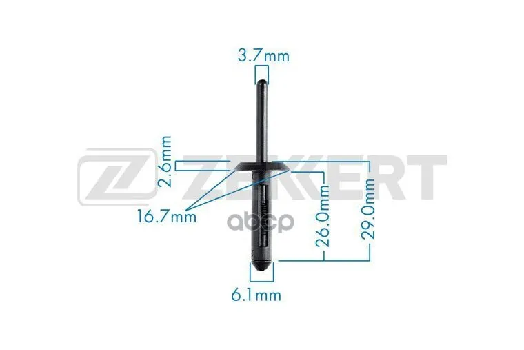 Клипса Креп Жная Chrysler Ford Gm Мин. Кол. Заказа Zekkert арт. BE1210 |