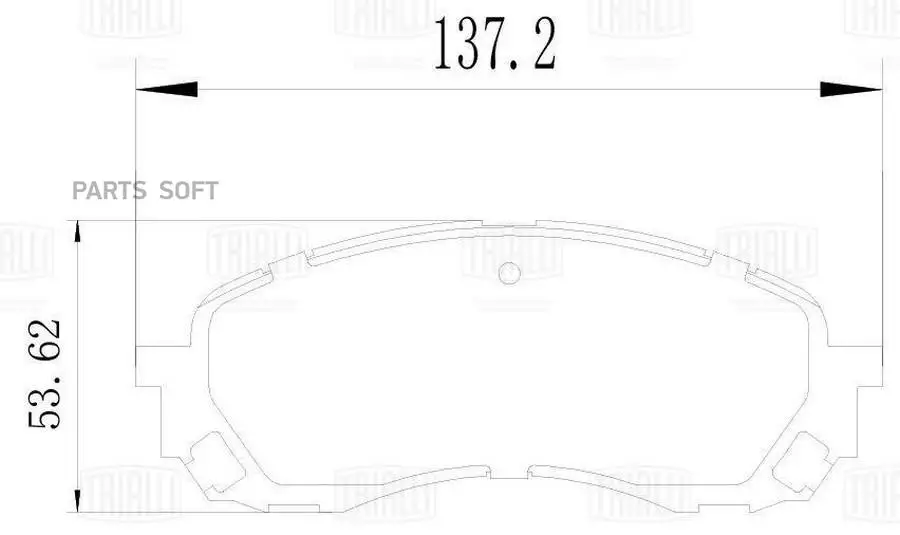 Колодки тормозные SUBARU FORESTER 01-/IMPREZA 01-/LEGACY 98- передние от официального