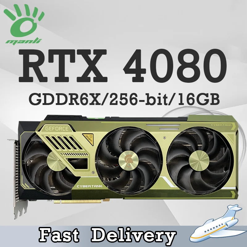 

Видеокарта Manli GeForce RTX 4080, 16 ГБ GDDR6X, 256 бит, 4 нм, 22400 МГц, 12 В, HPWR, видеокарта для настольного ПК