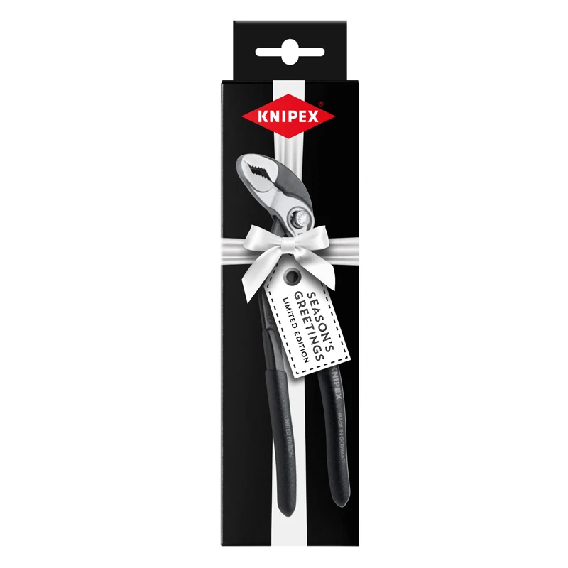 KNIPEX 87 99 180 S02 Cobra High-Tech Water Pump Pliers 180mm Bi-Colour Xmas Black Box (art.: 3920ca274e551) - 3920ca274e551