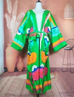 middle east 2022 bloggers recommend summer beach bikini kimonos african bohemian long sleeve duster coat match belt for lady