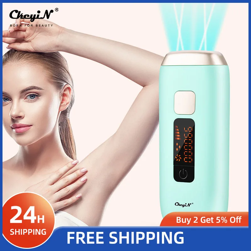 

CkeyiN 990000 Ipl Laser Hair Removal Laser Epilator Painless Permanent Photoepilator Depilador Bikini Trimmer Body Shaving