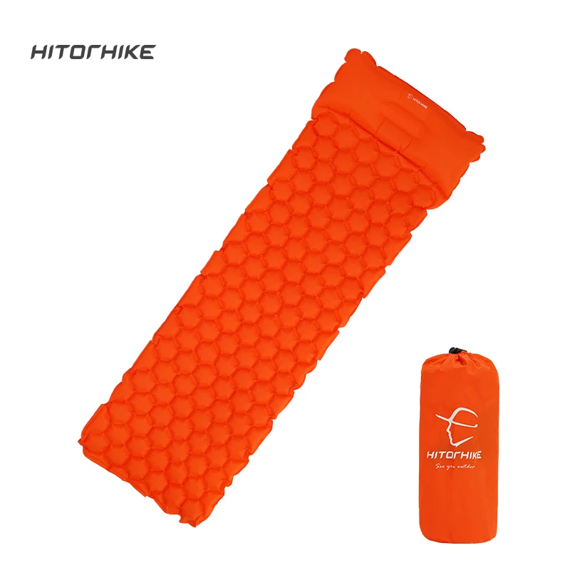 

Homful Four seasons Inflatable mattress Cushion Fast Filling Air Camping beach Mat With Pillow Sleeping Pad light