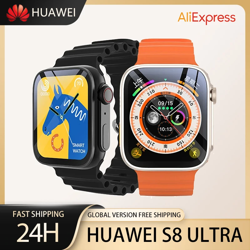 

2023 Huawei S8 Ultra SmartWatch 8 Series for Men Women Blood Pressure Fitness Tracker NFC Waterproof for Apple Android Phone
