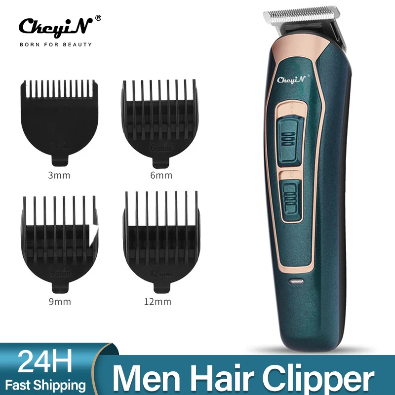 

CkeyiN Charging Hair Clipper Trimmer Low Noise Strong Hair Cutting Machine Stainless Steel Blade Limit Comb Adult Kid Haircut