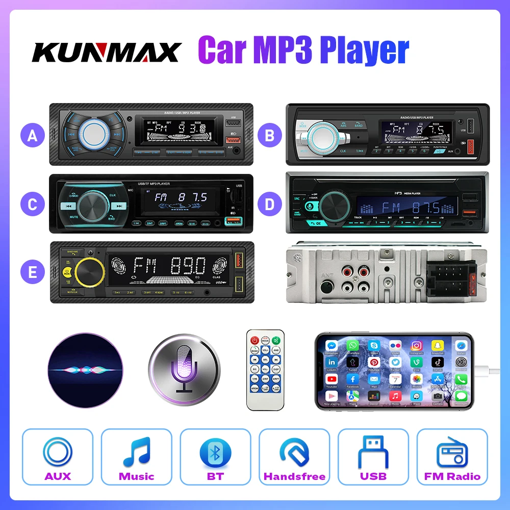 

1 din Car Radio MP3 Player FM Tuner Stereo USB Car Audio Stereo SD TF USB Multimedia Autoradio Player Remote Control Bluetooth