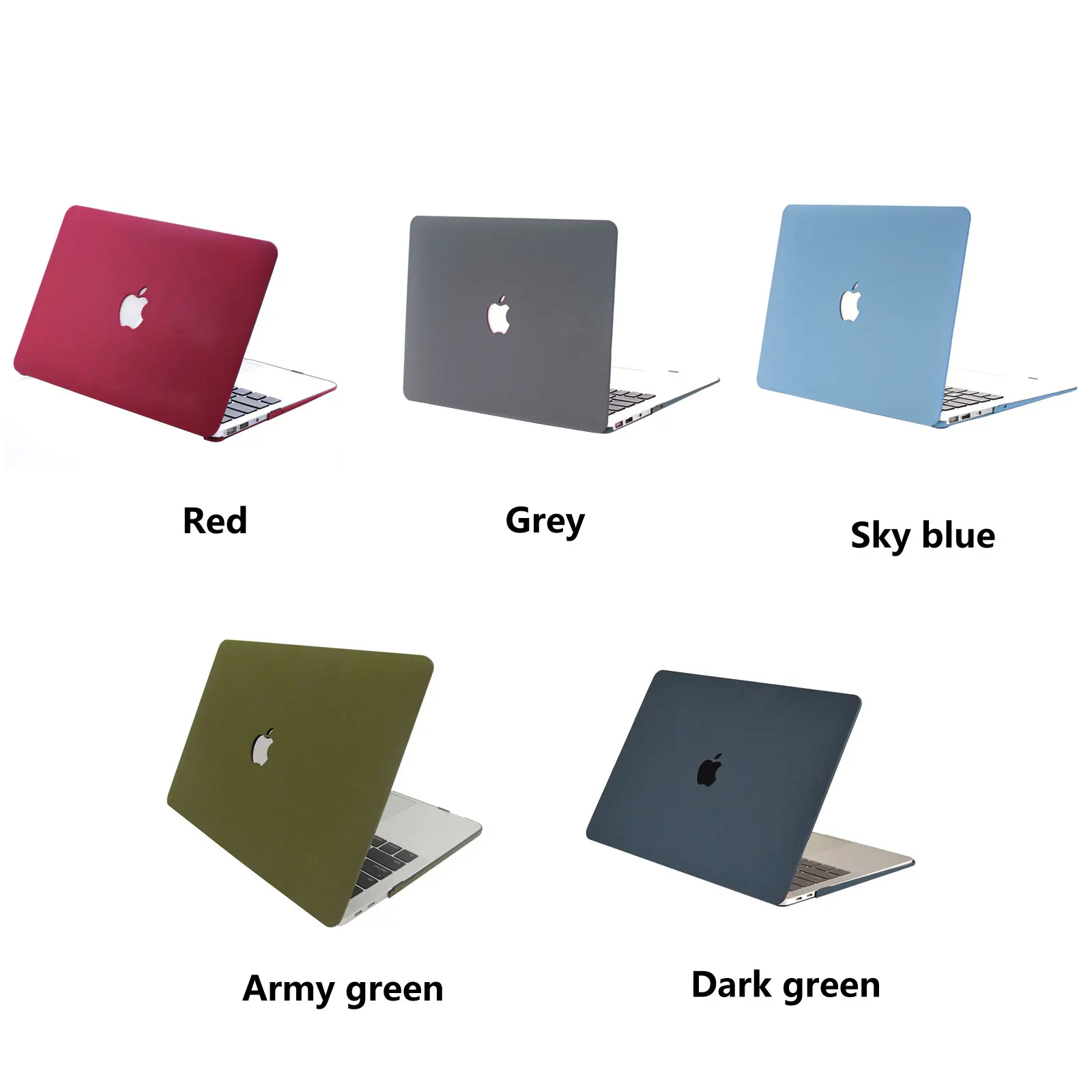 Жесткий чехол с блестками винно-красного цвета для MacBook Air 13 A1932 2018 года выпуска