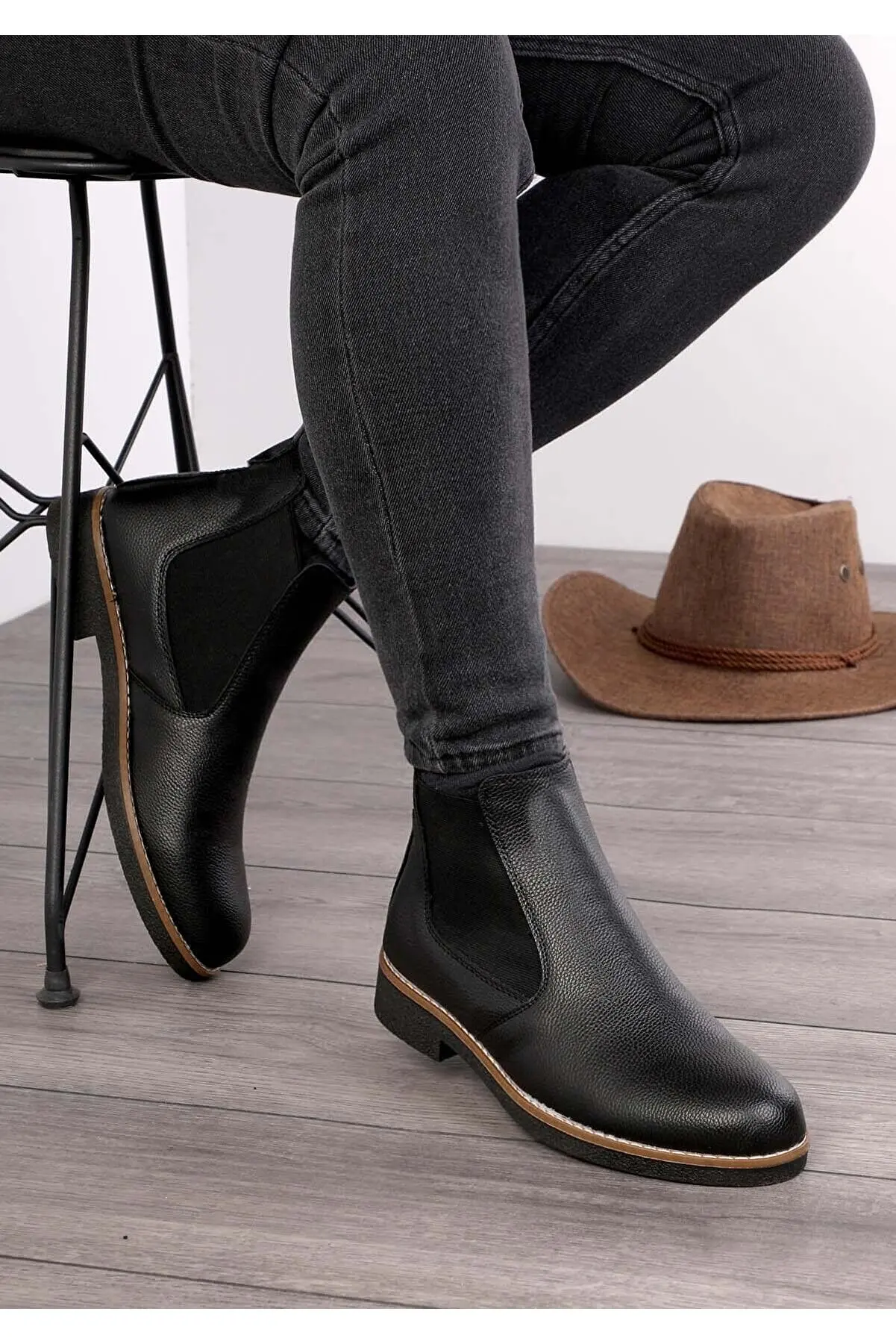 Unisex Orthopedic Insole Gift Chelsea Boots Black