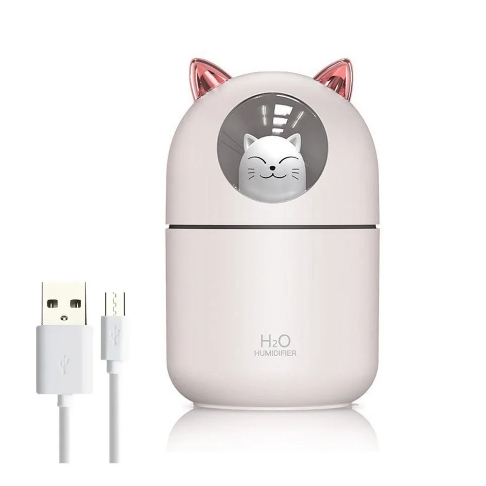

Umidificador Difusor Gatinho - 300ml - Difusor De Aroma para Aromaterapia