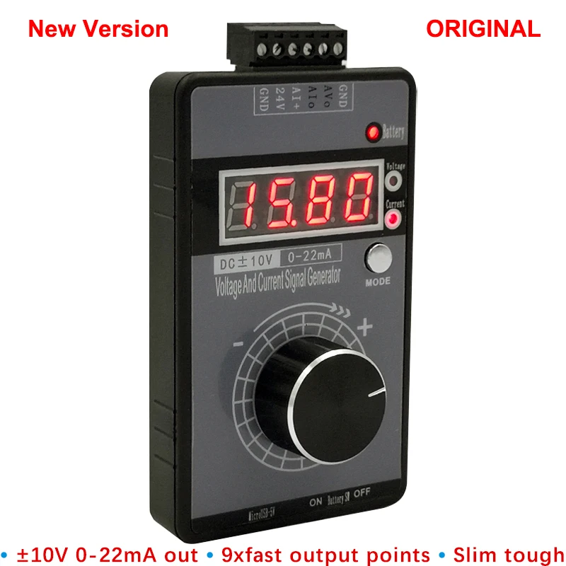 

Улучшенный прецизионный генератор сигналов 0-5 в 0-10 в 4-20 мА Регулируемый сигнал напряжения тока-10-10 в 0-22 мА симулятор источника LB02G