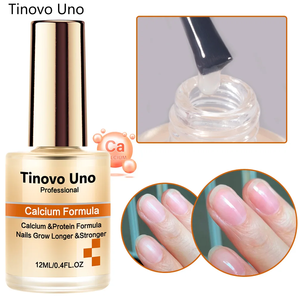 

Tinovo Uno кальций повышает Базовое покрытие протеиновая формула для роста ногтей более сильная основа под макияж обычный ноготь лак для ремонта ногтей