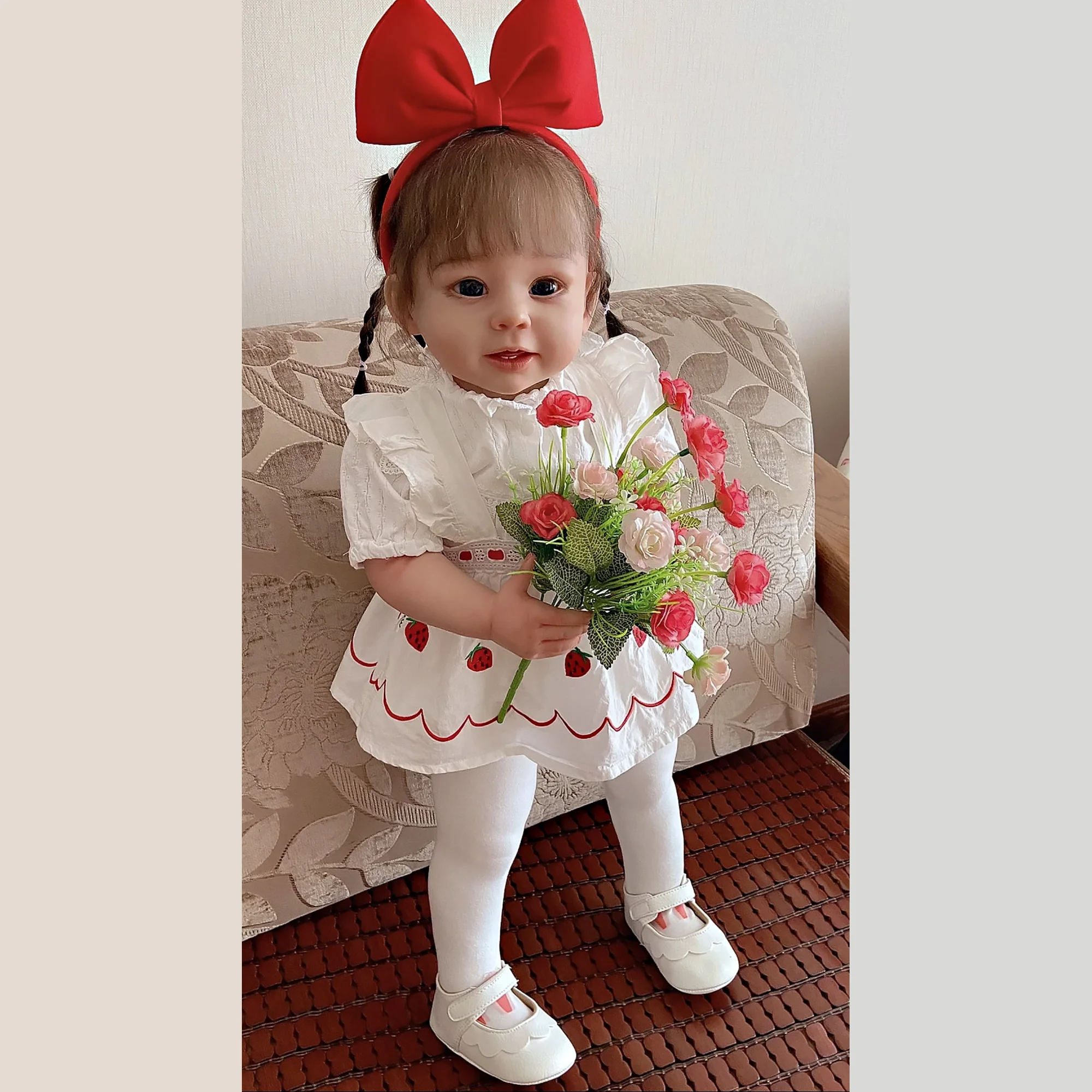 

Bebé Reborn Dolls 26 Inch Bonnie Handmade Lifelike Can Standing Toddler Reborn Doll For Kids Gifts Muñecas Reborn