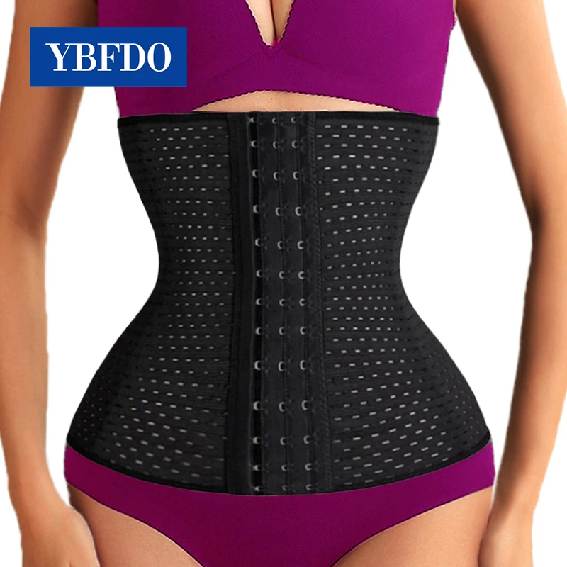 

YBFDO Womens Waist Trainer Cincher Body Shaper Underwear Lingerie Tummy Slim Belt Postpartum Control Underbust Steel Bone Corset