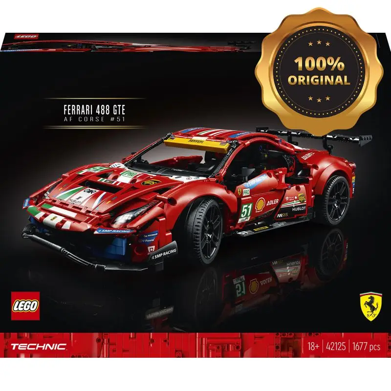 Конструктор LEGO Technic Ferrari 488 GTE AF Corse #51 (42125) - Европейский дистрибьютор |