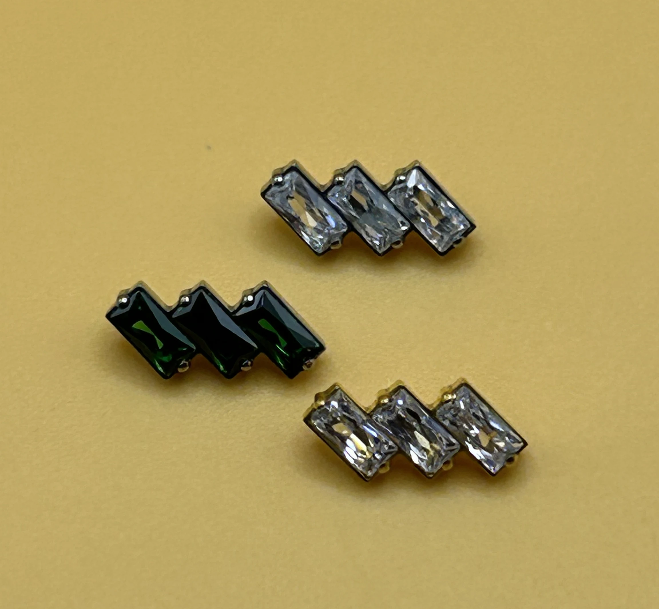 10 шт. титановые прямоугольные серьги Kenbao красочные циркониевые кольца для носа