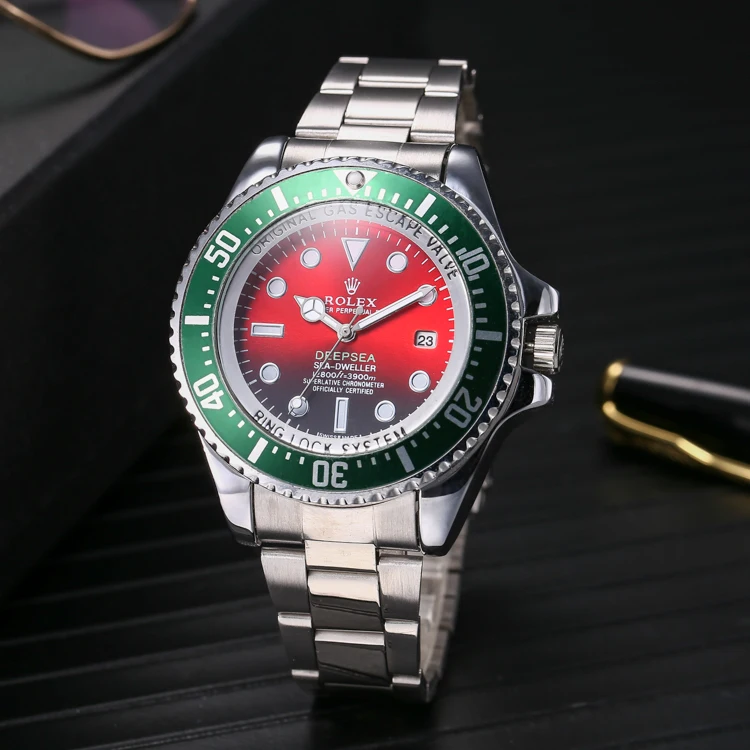 Мужские часы Drainage со стальным ремешком парные в стиле Rolex копия 1:1 Ghost King кварцевые