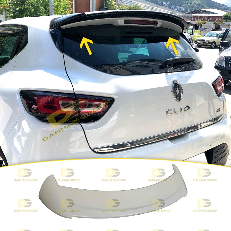 Renault Clio 4 2012 - 2019 Spoiler Sportivo Sul Tetto Posteriore Ala Grezza O Verniciata Kit Clio In Plastica Abs Di Alta Qualità