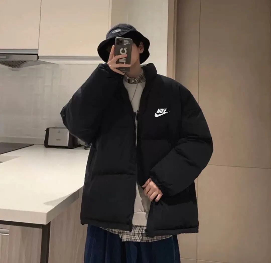 Пух толстая зимняя одежда куртка с двойной молнией пушистая теплая