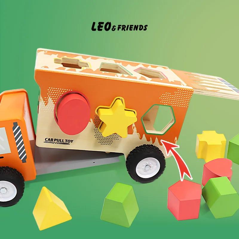 Деревянный Самосвал Scientkidz С 9 Красочными Фигурками И 2 Игровыми